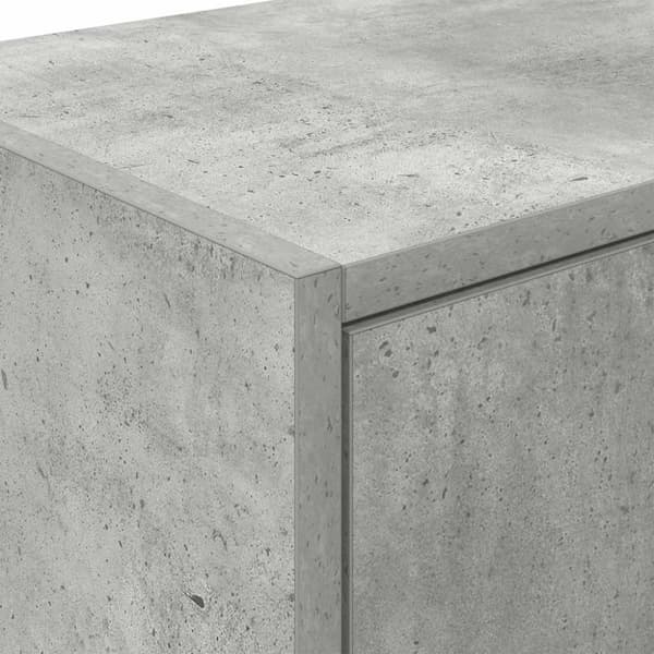 vidaXL vægskab til garagen konstrueret træ betongrå