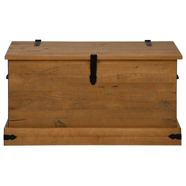 vidaXL Oppbevaringskiste HALDEN 91x48x47 cm heltre furu