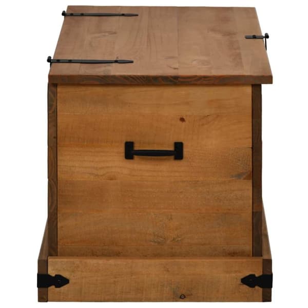 vidaXL Oppbevaringskiste HALDEN 91x48x47 cm heltre furu
