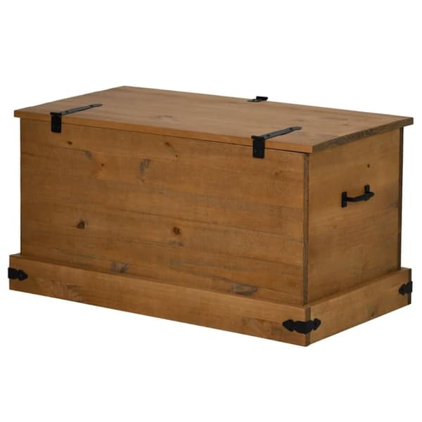 vidaXL Oppbevaringskiste HALDEN 91x48x47 cm heltre furu