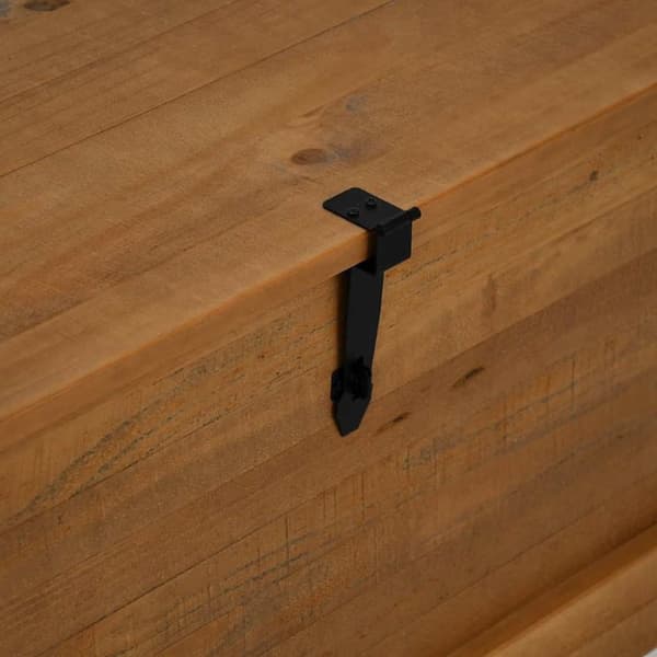 vidaXL Oppbevaringskiste HALDEN 91x48x47 cm heltre furu