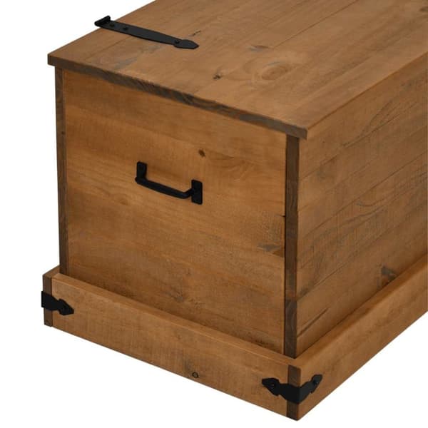 vidaXL Oppbevaringskiste HALDEN 91x48x47 cm heltre furu