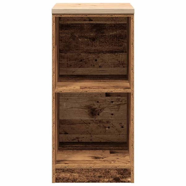 vidaXL Autotallin säilytyskaappi vanha puu 40x51x85 cm täysi mänty