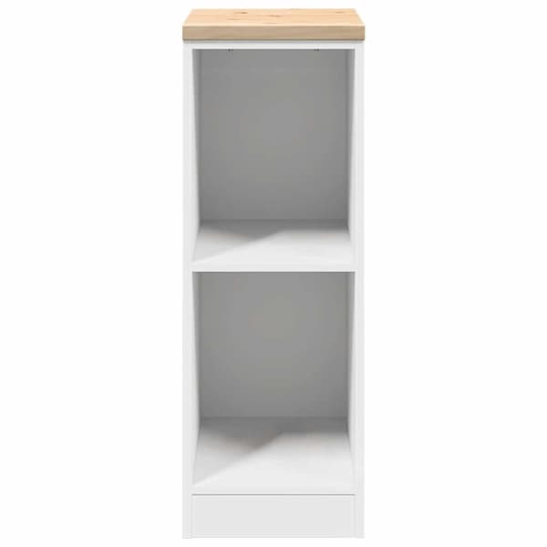 vidaXL Förvaringsskåp för garage vit 30x51x85 cm massivt trä furu