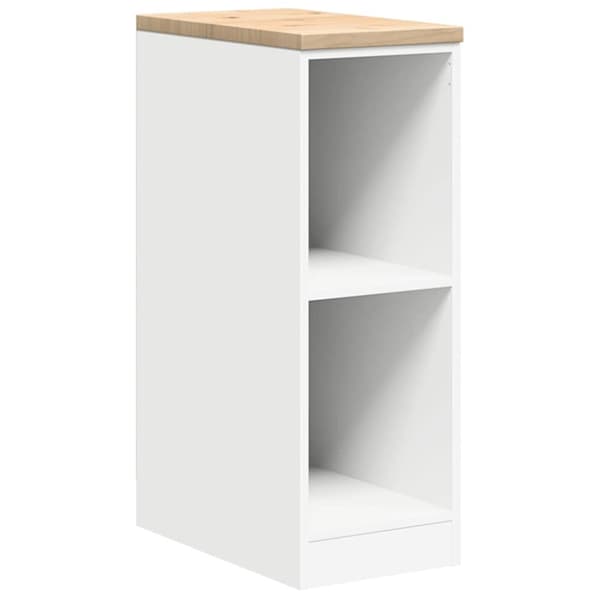 vidaXL Förvaringsskåp för garage vit 30x51x85 cm massivt trä furu