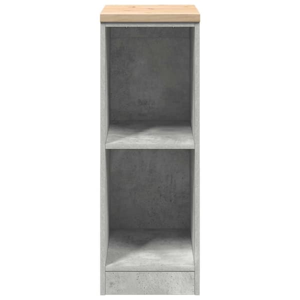vidaXL Garageopbevaringsskab Beton Grå 30x51x85cm Massivt træ Fyrretræ