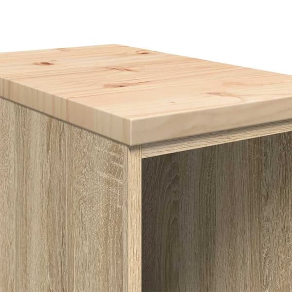 vidaXL Autotallin säilytyskaappi sonoma tammi 30x51x85 cm täysi mänty