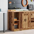 Miniatyrbilde 4 av 11: vidaXL Garasje Oppbevaringsskap Gammelt Tre 30x51x85 cm Heltre Furu