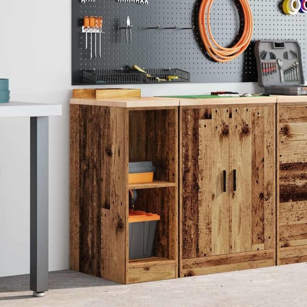 vidaXL Garasje Oppbevaringsskap Gammelt Tre 30x51x85 cm Heltre Furu