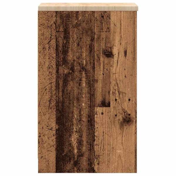 vidaXL Garasje Oppbevaringsskap Gammelt Tre 30x51x85 cm Heltre Furu