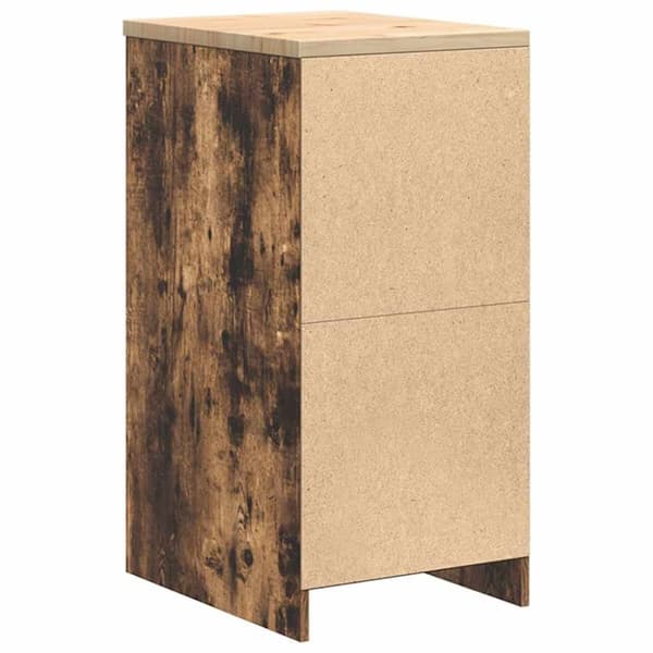 vidaXL Garageskåp Sonoma ek 40x51x85 cm massiv trä furu
