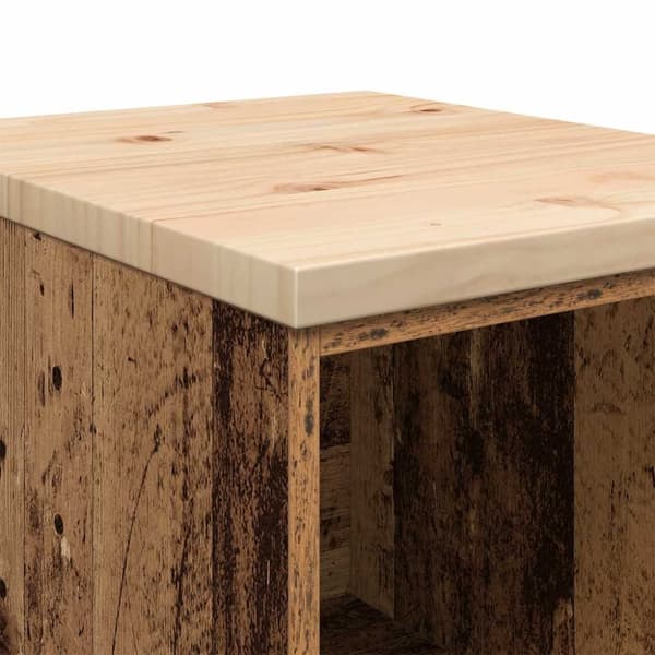 vidaXL Garasje Oppbevaringsskap Gammelt Tre 40x51x85 cm Heltre Furu