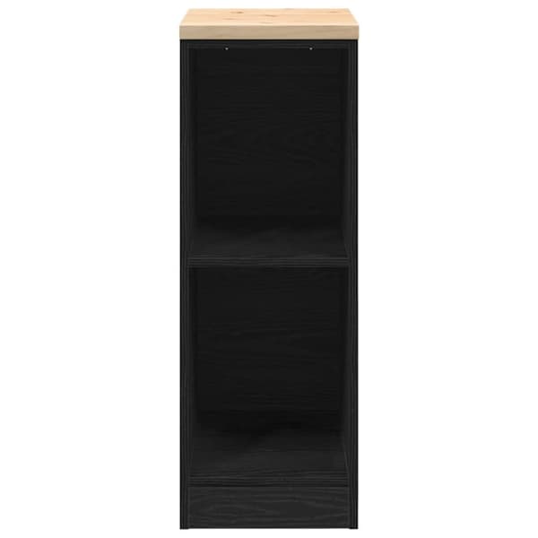 vidaXL Garasje Oppbevaringsskap Sort 30x51x85 cm Heltre Furu