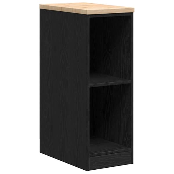 vidaXL Garasje Oppbevaringsskap Sort 30x51x85 cm Heltre Furu