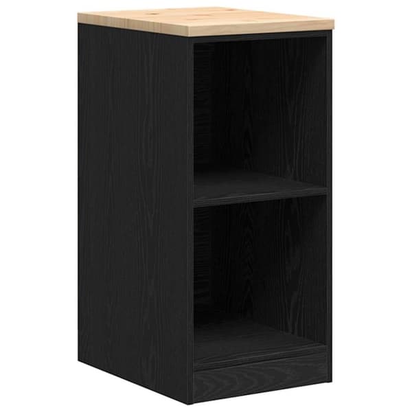 vidaXL Garasje Oppbevaringsskap Sort 40x51x85 cm Heltre Furu