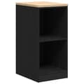 Miniatyrbilde 3 av 11: vidaXL Garasje Oppbevaringsskap Sort 40x51x85 cm Heltre Furu