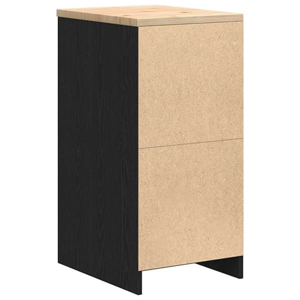 vidaXL Garasje Oppbevaringsskap Sort 40x51x85 cm Heltre Furu