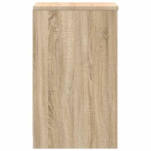vidaXL Garasje Oppbevaringsskap Sonoma eik 40x51x85 cm Heltre Furu
