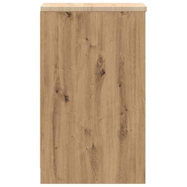 vidaXL Förvaringsskåp garage hantverksmässig ek 30x51x85 cm