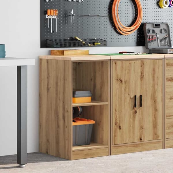 vidaXL Garasje Oppbevaringsskap Håndverker eik 40x51x85 cm Heltre Furu