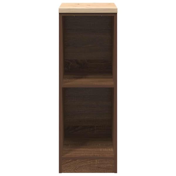 vidaXL Garasje Oppbevaringsskap Brun Eik 30x51x85 cm Heltre Furu