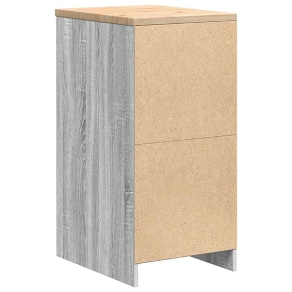 vidaXL Garasje Oppbevaringsskap Grå Sonoma 40x51x85 cm Heltre Furu