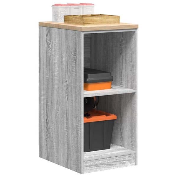 vidaXL Garasje Oppbevaringsskap Grå Sonoma 40x51x85 cm Heltre Furu