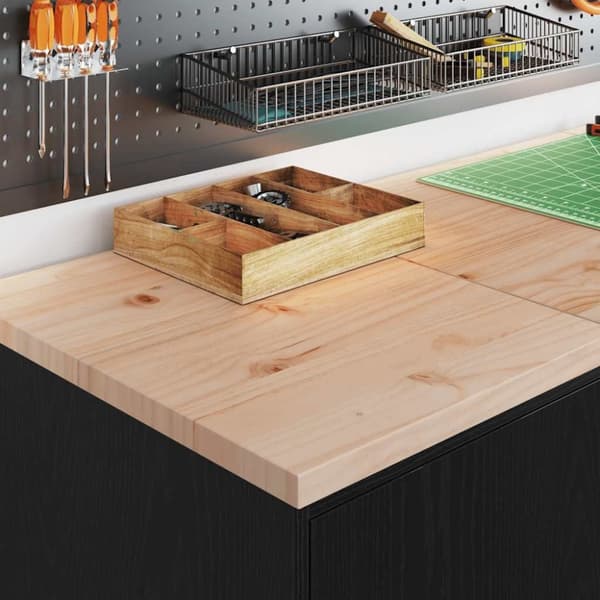 vidaXL Garageopbevaringsskab Sort 40x51x85 cm Massivt træ Fyrretræ