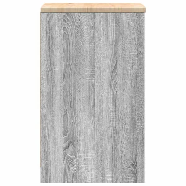 vidaXL Autotallin säilytyskaappi harmaa sonoma 40x51x85 cm täysi mänty