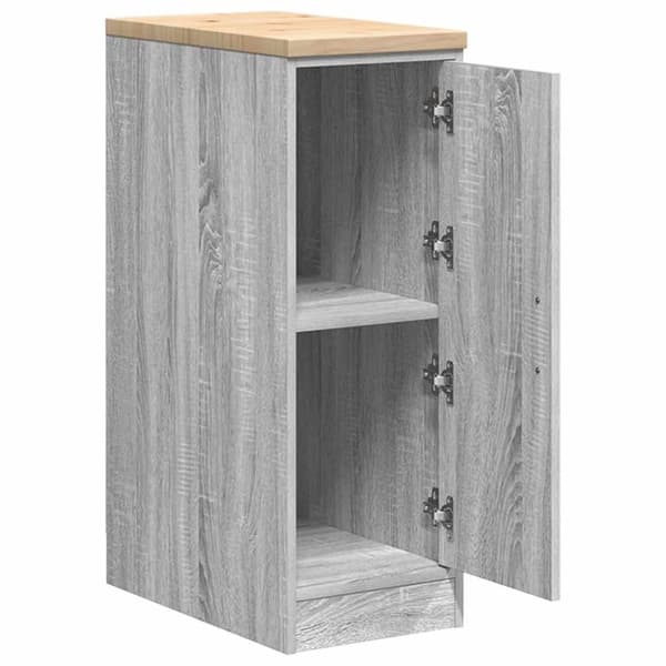 vidaXL Garasje Oppbevaringsskap Grå Sonoma 30x51x85 cm Heltre Furu