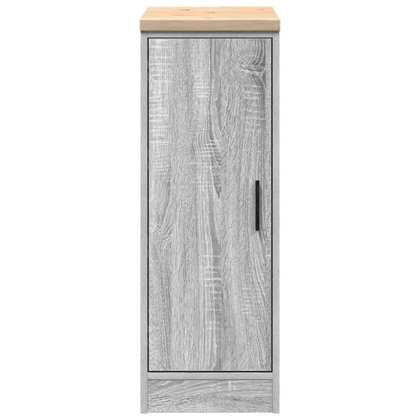 vidaXL Garasje Oppbevaringsskap Grå Sonoma 30x51x85 cm Heltre Furu