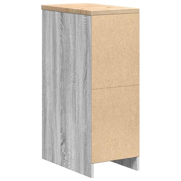 vidaXL Garasje Oppbevaringsskap Grå Sonoma 30x51x85 cm Heltre Furu