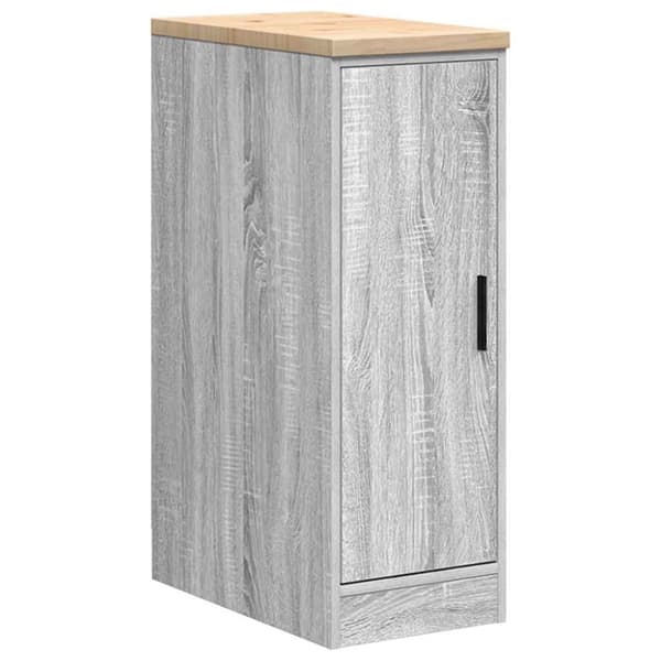 vidaXL Garasje Oppbevaringsskap Grå Sonoma 30x51x85 cm Heltre Furu