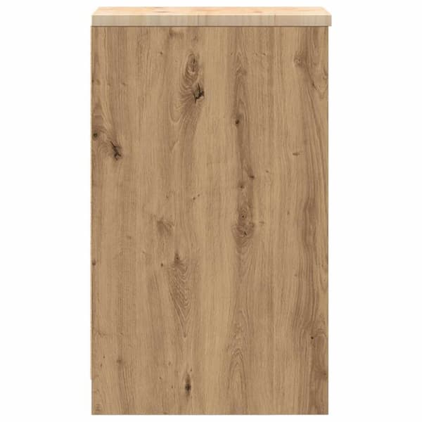 vidaXL Förvaringsskåp garage hantverksmässig ek 30x51x85 cm