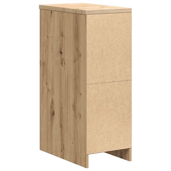 vidaXL Förvaringsskåp garage hantverksmässig ek 30x51x85 cm