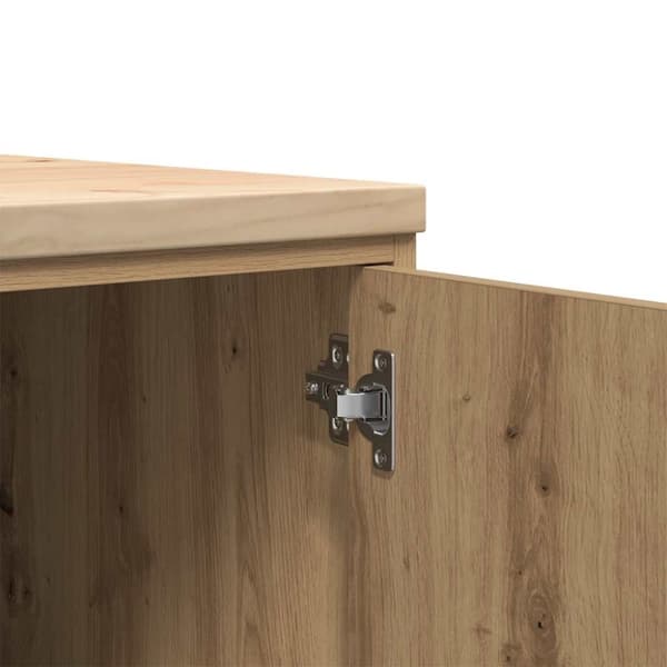 vidaXL Förvaringsskåp garage hantverksmässig ek 30x51x85 cm