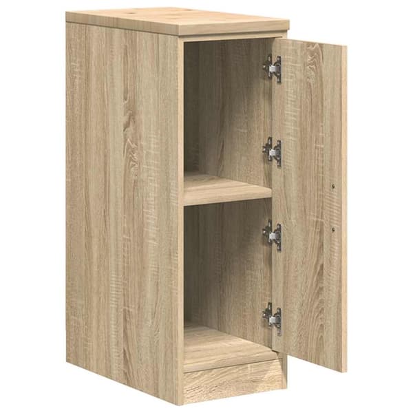 vidaXL Garageskåp Sonoma ek 30x51x85 cm massiv trä furu