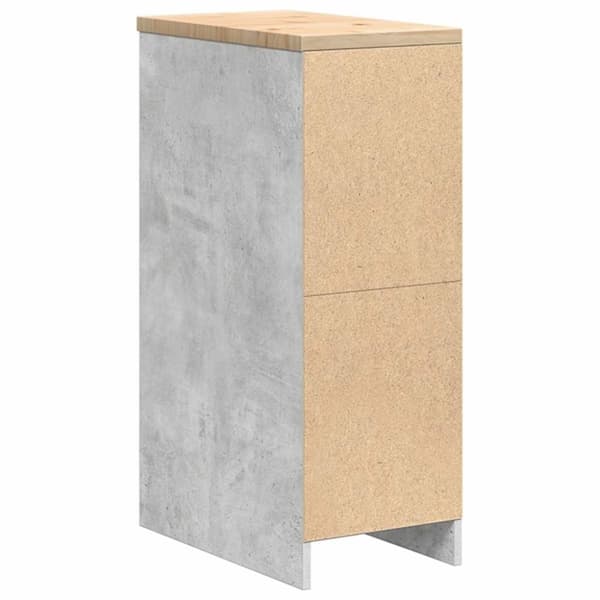 vidaXL Autotallin säilytyskaappi betoni harmaa 30x51x85 cm täysi mänty