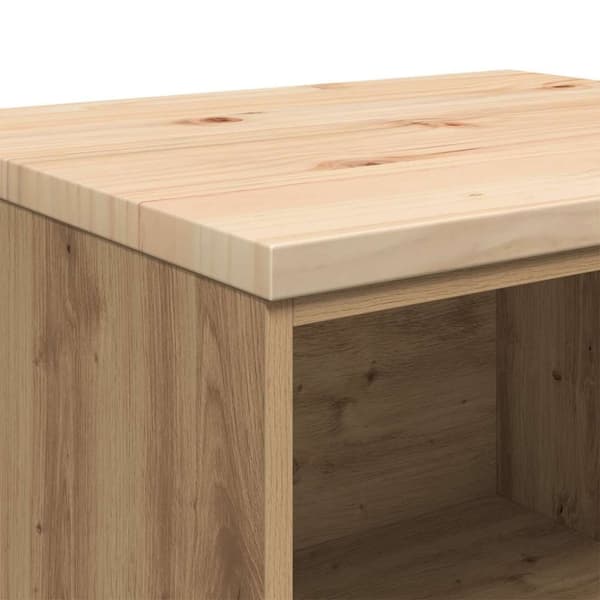 vidaXL Garageopbevaringsskab Håndværks eg 60x51x85 cm