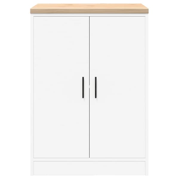 vidaXL Garasje Oppbevaringsskap Hvit 60x51x85 cm Heltre Furu