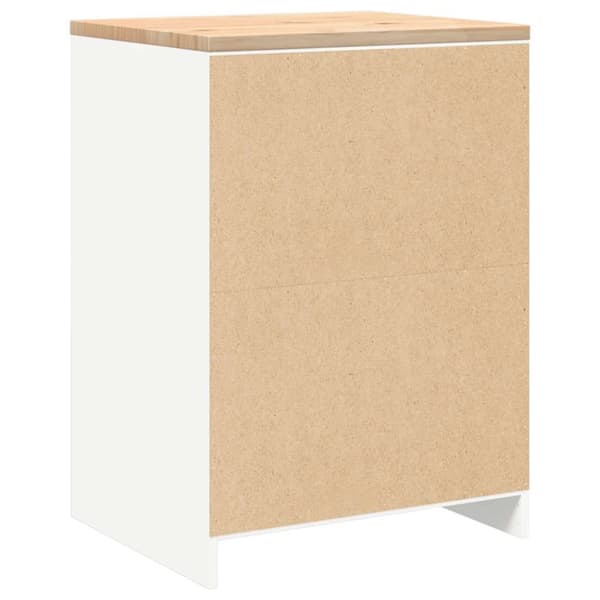 vidaXL Garasje Oppbevaringsskap Hvit 60x51x85 cm Heltre Furu