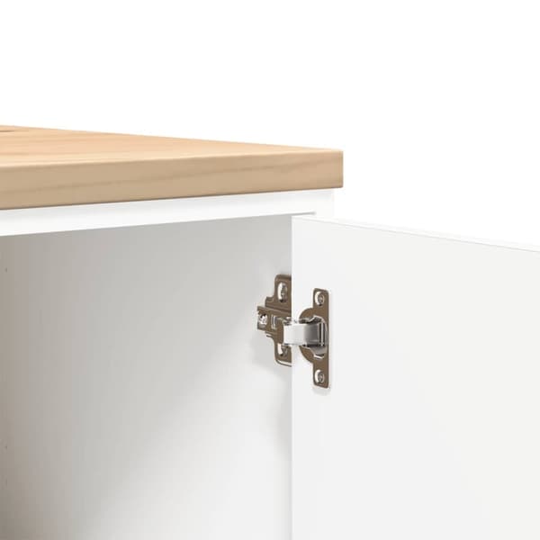 vidaXL Garasje Oppbevaringsskap Hvit 60x51x85 cm Heltre Furu