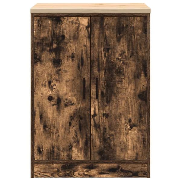 vidaXL Garasje Oppbevaringsskap Røkt eik 60x51x85 cm Heltre Furu