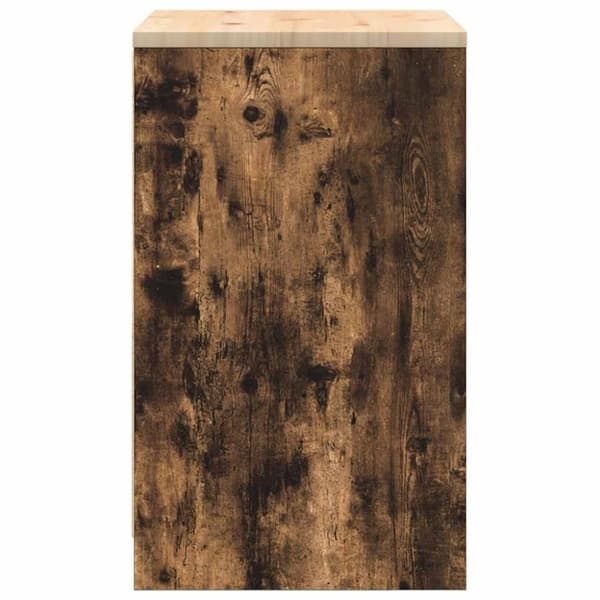 vidaXL Garasje Oppbevaringsskap Røkt eik 60x51x85 cm Heltre Furu