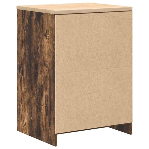 vidaXL Garasje Oppbevaringsskap Røkt eik 60x51x85 cm Heltre Furu