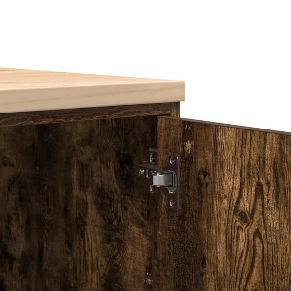 vidaXL Garasje Oppbevaringsskap Røkt eik 60x51x85 cm Heltre Furu