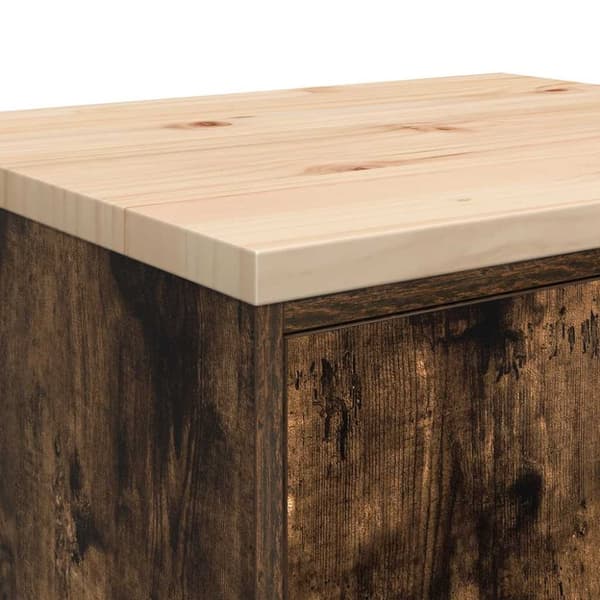 vidaXL Garasje Oppbevaringsskap Røkt eik 60x51x85 cm Heltre Furu