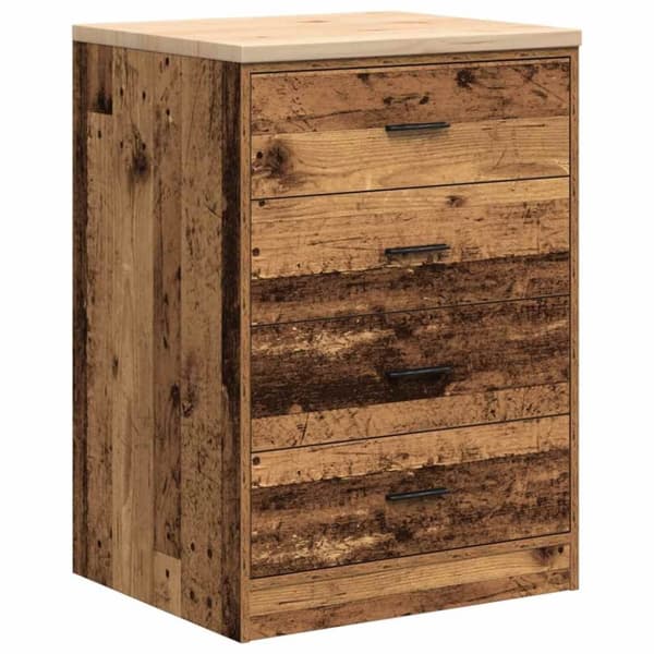 vidaXL Garasje Oppbevaringsskap Gammelt Tre 60x51x85 cm Heltre Furu