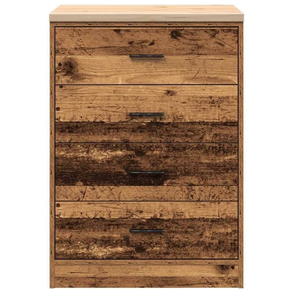 vidaXL Garasje Oppbevaringsskap Gammelt Tre 60x51x85 cm Heltre Furu