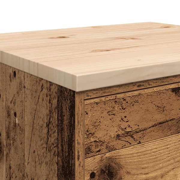 vidaXL Garasje Oppbevaringsskap Gammelt Tre 60x51x85 cm Heltre Furu